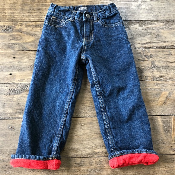 jeans with lining inside